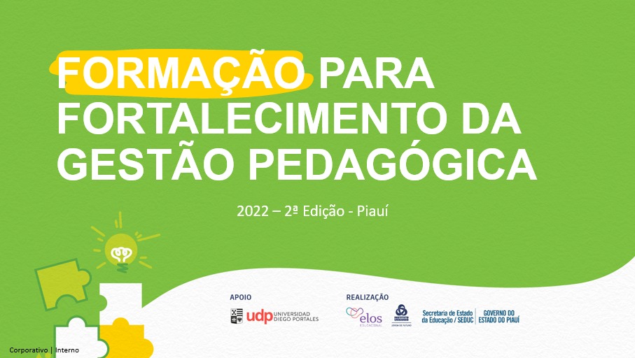 Formação para fortalecimento da Gestão Pedagógica - Piauí - Módulo I - 2ª Edição